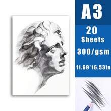 20 Sheets A4 & A3 White Cardstock Paper, Suitable For Covers, Painting, Art Creation, Doodle, School Supplies, Back To School Essential - White - View 12