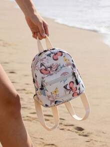 Süßer Schmetterling Muster Mini Rucksack, leichter Casual Tagesrucksack für Reisen/Schule/Einkaufen, modischer kleiner Rucksack Modischer Leoparden Muster Mini Rucksack, lässiger leichter Tagesrucksack für Frauen, perfekt für Arbeit & Wochenende Zebra Muster Mini Rucksack, süßer Casual Tagesrucksack für Mädchen, ideal für Reisen & täglichen Gebrauch - Verschiedenfarbig - Übersicht 12