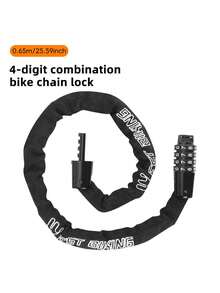 WEST BIKING Bicycle Chain Lock 4-Digit Combination Lock For Mountain/Road Bike Motorcycle Electric Scooter, Portable - Multicolor - View 15
