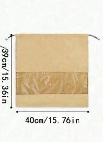 1pc Velvet Bag Dust Cover, Transparent And Breathable, Moisture-Proof, Fully Enclosed, Luxury Drawstring Lingerie And Underwear Storage Bag - View 10