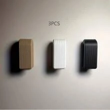 3pcs/Set Gravity Locking Towel Rack, Wall Mounted Automatic Locking Towel Hanger, Innovative Towel Rack, Unique Surprise Gift - Multicolor - View 10