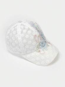 Mũ lưỡi trai thêu họa tiết, thoáng khí, kiểu dáng thanh lịch, thường ngày dành cho nữ, thích hợp cho mùa xuân/hè/thu. - nhiều màu - Xem 3