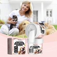宠物牙齿清洁指套，犬猫牙齿和牙龈护理，温和去除牙垢指套刷 - 寵物牙齒清潔指套 - 查看 9