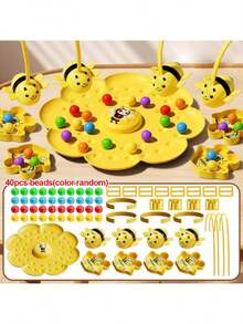 Trò chơi câu ong tương tác, bao gồm bảng trò chơi hình tổ ong, quân cờ ong xoay và hũ mật ong cho 2 người chơi hoặc 4 người chơi - Trò chơi gia đình trên bàn và trò chơi dành cho người lớn, màu sắc rực rỡ, họa tiết ong sống động, mang tính giáo dục và giải trí, rèn luyện khả năng di chuyển chiến lược và kỹ năng vận động tinh, trò chơi tiệc sinh nhật, trò chơi chiến lược trên bàn. - Nhiều màu - Xem 14