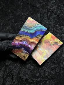 Flowing Gold Pattern Series Women's Cigarette Box | Suitable For Thin Cigarettes | Easy Button Opening And Closing Design|Mother's Day Cigarette Box Gift - Flowing Gold - View 5