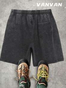 Men's Velour Shorts Ghostbusters Logo Print Casual Wear Valentine Gift Father's Day Gift - 黑色 - 查看 9