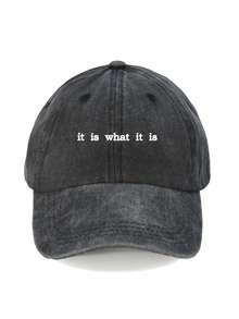 Mũ lưỡi trai in chữ "It Is What It Is" (Mọi chuyện là như vậy), thoáng khí, thời trang, unisex, thích hợp cho du lịch, thể thao ngoài trời, quà tặng ngày lễ, mùa hè, đi biển. - Nhiều màu - Xem 5