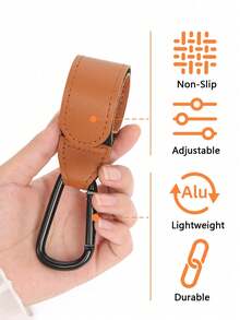 2 móc treo xe đẩy em bé, móc treo túi xe đẩy đa năng, móc treo đồ dùng trên xe hơi, ba lô. - Nhiều màu - Xem 9