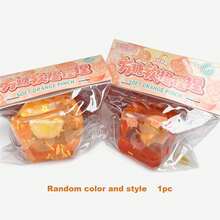 1个逼真软糯的橙味麦芽糖挤压玩具，生日/圣诞礼物 - 彩色 - 查看 8