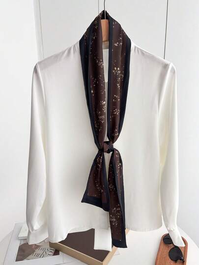 1pc 2026 New Spring/Summer Retro Fashion Luxury Double-Layer Square Scarf, Versatile Accessory For Dresses, Suits, Hats, Pants, Suitable For Dates, Parties, Outings