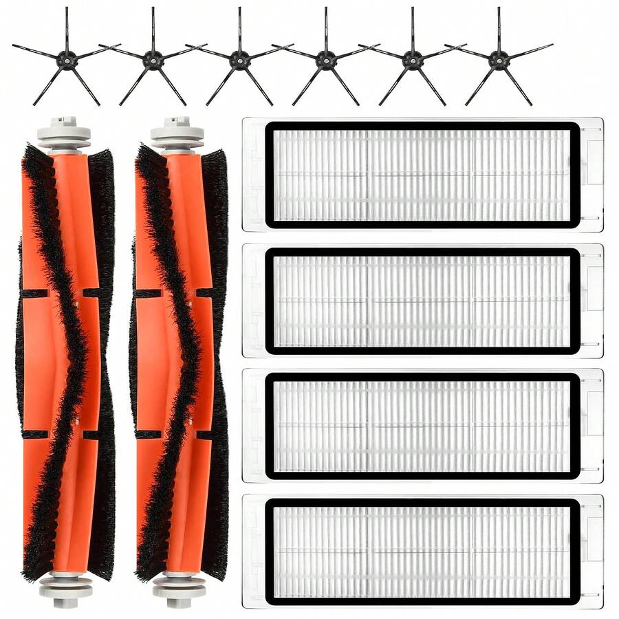 适用于小米 S6 / S5 Max / S5 / S6 Pure / S6 Maxv / S60 / S65 扫地机器人的配件套装，包含替换零件、主刷、HEPA 滤网、边刷及其他配件。 - 查看 1