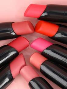 2pcs USHAS Smooth Lipstick Set, Warm And Cool Tone Shades, Suitable For All Occasions, Smooth Application, Long-Lasting Color, Matte Finish Lipstick Set - #02+#08 - View 8