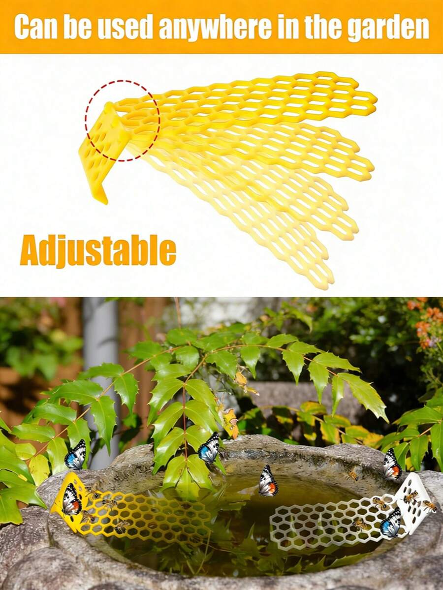 2 chiếc thang nổi cho ong, đảo nổi hình tổ ong để ong uống nước, thang uống nước cho bướm và ong, trạm cấp nước cho ong, thiết bị tắm và cho ong ăn. - nhiều màu - Xem 1
