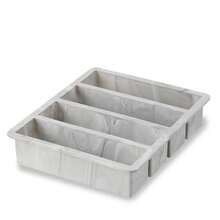 Ice Cube Tray, Makes Four 5-Inch Long Cubes, Durable Silicone Trays With Easy Release Design, Perfect For Water Bottles And Highball Glasses, Home Bar Accessories, Set Of 1, Marble - Khối lập phương dài 5 inch bằng đá cẩm thạch trắng - Xem 6