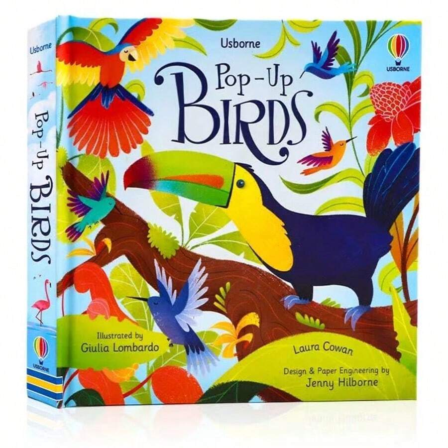 Usborne Pop-Up Birds 3D Book, Interactive Bird Wildlife Picture Book, Early Educational Learning, Cognitive & Spatial Imagination Development, Science Discovery, Sturdy Hardcover Board Book For Preschool - Multicolor - View 1