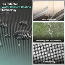 Multi-Functional Dense Mosquito-Proof Window Screen, Repair Accessories For Terraces, Balconies, Gardens, And Windows, Garden Privacy Screens, Mosquito Nets, Fence Mesh, Fiberglass Mesh, Cuttable, Washable, Easy To Replace/Install/DIY - Black - View 6
