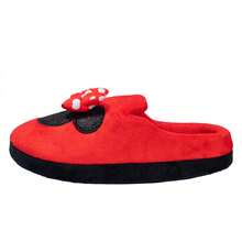 Disney Minnie Mouse Ladies Opera Slippers With 3D Bow - Red - View 4