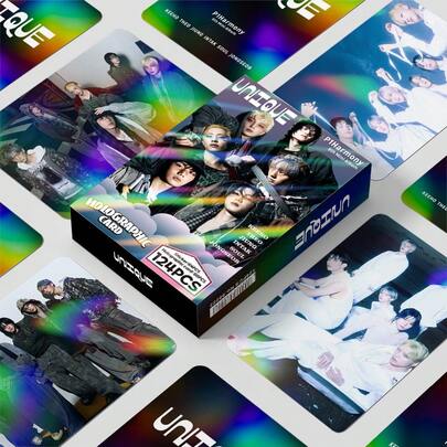 P1H P1Harmony Holographic Photocard Box (60pcs Cards + 64 Stickers), High Definition Photo Cards, Collectibles, Fans Merchandise, Anime Goods, Small Gifts, Valentine's Day, Christmas Gifts, Decorations