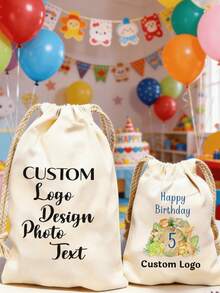 Personalized Photo Custom Drawstring Bag, Reusable Custom Pattern Storage Bag, Multi-Functional Portable Phone Travel Party Bag, Suitable For Family Friends Lovers Birthday Anniversary Valentine's Day Wedding Holiday Gifts - Multicolor - View 4