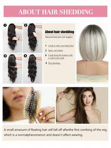 12英寸酒红色波波头假发，带刘海，女士直发合成纤维假发，耐热，适合日常、派对、角色扮演，高品质耐热纤维，酒红色经典波波头造型，逼真发际线，舒适贴合刘海假发，短直发合成纤维假发，自然逼真，耐热假发，女士日常、派对、角色扮演假发，酒红色合成纤维假发 - 挑染米色 - 查看 10