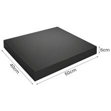 Extra Thick Balance Pad, Non-Slip Foam Cushion For Core Balance Training & Yoga Pilates - Black - View 2