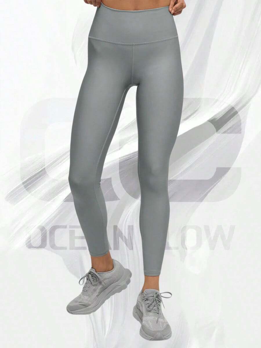 7/8 High-Waist Airlift Legging - Lunar Grey - View 1