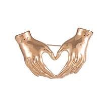 1 Piece Creative Personalized, Hands To Heart, Small Hands, Brooch, Women's Niche, High-End Sense, Brooch, Suit, Clothing Accessories - Multicolor - View 6