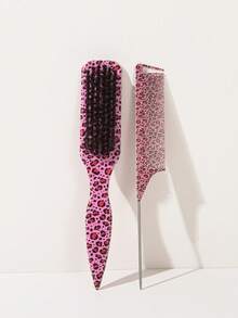 2/1件装豹纹尖尾梳,宽尖尾设计,可精准分区,打造顺滑马尾和定型发际线。 - 彩色 - 查看 12