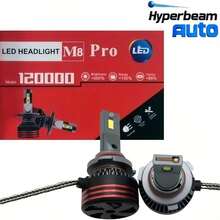 M8 Pro H11 LED Bulb, 12V 25W Super Bright 8000-12000 Lumens, 6000K Diamond White Light, Compatible With H4/H1/H3/H7/9005/HB3/9006/HB4, Plug And Play Easy Installation, 2pcs/Set - M8 Pro-9005/HB3 - View 2
