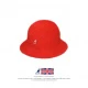 Red Domed Rabbit Fur Fisherman's Hat