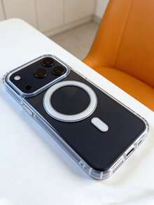 磁吸充电手机壳，兼容 17、17 Air、17 Pro、17 Pro Max，透明亚克力超薄保护壳，也适用于 13、11、16 Pro Max、15、14 Plus - 無色 - 查看 4