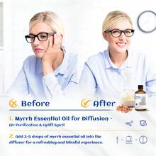HIQILI 没药精油，100% 纯天然优质没药油，适合滋养和焕活肌肤，可用于香薰机、加湿器、手工皂和蜡烛 - 100毫升旅行装没药精油 / 30毫升滴管装没药精油 / 10毫升没药精油 - Myrrh - 查看 3