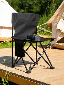 Sedia da campeggio pieghevole con portabicchieri, imbottita, portatile, a quattro gambe, seduta pieghevole compatta e confortevole per adulti, spiaggia, patio, prato, pesca, festival, concerto, picnic, parco, campeggio - Stili multipli - Visualizzare 8
