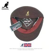 Kangol Kangaroo Pure Wool Beret  Brand Baseball Cap Wool Hat JF89 - Dark Gray Wool/black Label With Embossed Logo - View 14