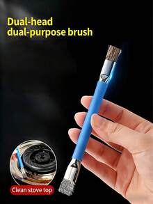 Multifunctional Dual-Head Stainless Steel Cleaning Brush, Suitable For Stove Crevices And Household Cleaning - Double-headed Cleaning Brush - View 2