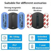 GPS Tracker For Car,Mini Trackers Device With Weatherproof Magnetic Case-No Monthly Fee-Best Hidden GPS Trackers,Anti-Lost Device,Works With Apple Find My Gift - Black - View 5