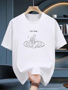 T-shirt d'été à manches courtes 100 % coton 200 g/m² - Col rond doux, t-shirt d'été décontracté en tissu respirant, manches courtes, idéal pour les loisirs, lavable en machine, polyvalent et parfait à superposer (200 g/m²) - T-shirt Bull Kingcotton Selection, Été - Blanc - Voir 1