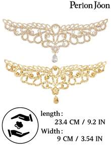 1pc DIY Crystal Silver Rhinestone Angel Wings Necklace, Wedding Dress Accessory - YL007 - View 15
