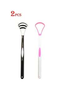 2 pièces/4 pièces Grattoir de langue incurvé, accessoire de soins bucco-dentaires pour une haleine fraîche ! Tête de grattoir en caoutchouc souple qui nettoie en douceur sans blesser la langue, 3 bords de grattage incurvés qui nettoient en profondeur le revêtement de la langue, éliminent facilement les résidus alimentaires et les bactéries, améliorent une mauvaise haleine chronique et une langue blanche épaisse, gardent l'haleine fraîche plus longtemps - Multicolore - Voir 14