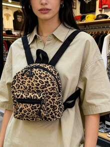 Süßer Schmetterling Muster Mini Rucksack, leichter Casual Tagesrucksack für Reisen/Schule/Einkaufen, modischer kleiner Rucksack Modischer Leoparden Muster Mini Rucksack, lässiger leichter Tagesrucksack für Frauen, perfekt für Arbeit & Wochenende Zebra Muster Mini Rucksack, süßer Casual Tagesrucksack für Mädchen, ideal für Reisen & täglichen Gebrauch - Verschiedenfarbig - Übersicht 6