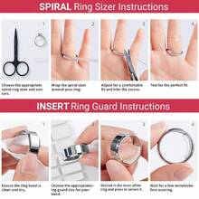 KLONKEE Silicone Ring Adjuster Sizer, Fits Loose Rings, Invisible Ring Guard Set Includes 2 Styles (Spiral Coil And Sizing Strip), Suitable For Women And Men, Reusable, Fits Rings 2-10mm Wide - Multicolor - View 6