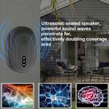 طارد البعوض بالموجات فوق الصوتية - تصميم قابس USB - طارد البعوض بالموجات الصوتية فوق الصوتية (مع كابل شحن USB) - لا يتطلب بطارية - مناسب للمنزل والسيارة والمستودع والسوبر ماركت وسيناريوهات أخرى متنوعة - متعدد الألوان - مشاهدة 1