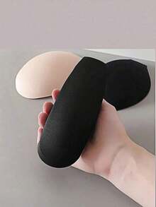 3PCS Men's Visual Sexy Body Shaping Thickened Sponge Pads Larger Thickened Swimming Trunks With Cup Underwear U-Shaped Three-Dimensional Groin Pads - Beige - View 4