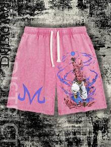 Dragonn Balll Z Performance Shorts Majin Buu - 粉色 - 查看 1