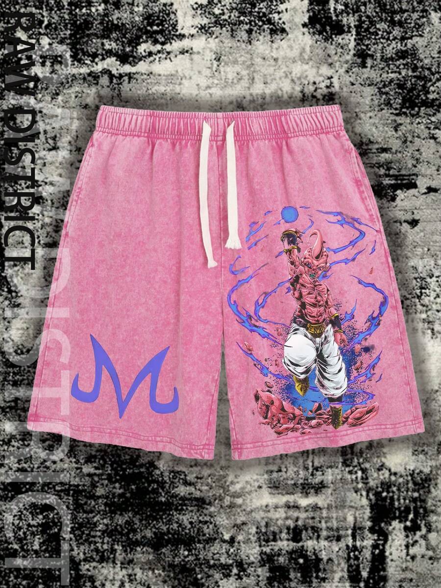 Dragonn Balll Z Performance Shorts Majin Buu - 粉色 - 查看 1