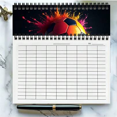 A5 Boyutunda, Çok Amaçlı, Kareli Defter, Havalı Futbol Temalı Kapağıyla İş, Çalışma, Okul Devam Takibi, Şirket Finans Muhasebesi, Not Kaydı, Zaman Takibi, Etkinlik Şartname Kaydı, Stok Yönetimi ve İş Toplantı Notları vb. İçin Uygundur.