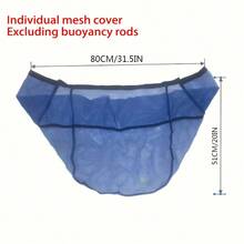 1 Peça Nova Cadeira Flutuante de Rede para Piscina, Capa de Rede para Cadeira de Piscina, Jangada Flutuante, Cadeira de Lazer Flutuante para Jogos na Água, Acessório Flutuante para Esportes Aquáticos em Praia e Lago, Essenciais de Praia, Flutuador de Piscina - Multicolorido - Visão 3