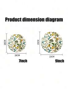 48/24 Pcs Set, Disposable Tableware, Floral & Bird Themed Disposable Paper Plates, Cake Plates, Party Plates, Birthday Plates, Suitable For Birthday Parties, Promotions, Gatherings, Picnics, Camping, BBQs, Beach Parties, Outdoor Weddings, Wedding Receptions, Etc. - Multicolor - View 8