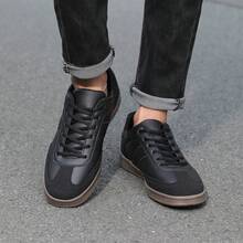 2026新款休闲运动鞋，百搭时尚网球鞋，透气软底春季男士鞋 - 黑色 - 查看 2