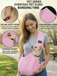 Breathable Pet Backpack With Wide Straps - Versatile Crossbody Bag Suitable For Both Men And Women, Ideal For Vacations And Camping. - Multicolor - View 4